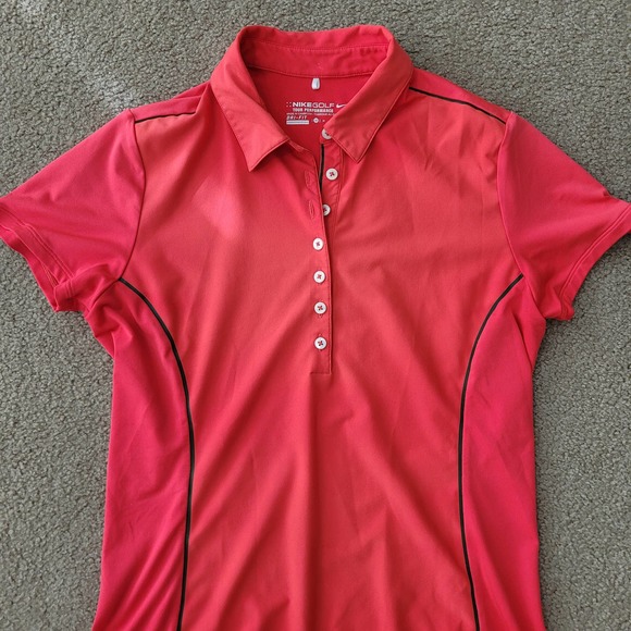 Nike Women's Short Sleeve Polo - Pink - Picture 2 of 9